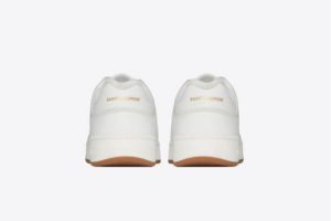 Alternative view of Giày Saint Laurent SL 61 Low Top In Grained Leather 'White'