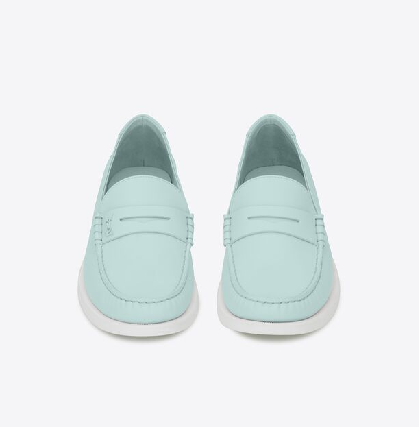 Giay Saint Laurent Le Loafer Monogram 'Baby Blue' 692224AAAIH4803