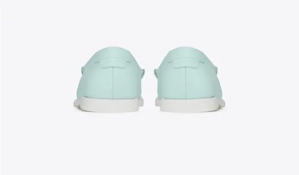 Alternative view of Giày Saint Laurent Le Loafer Monogram Penny Slippers 'Blue'