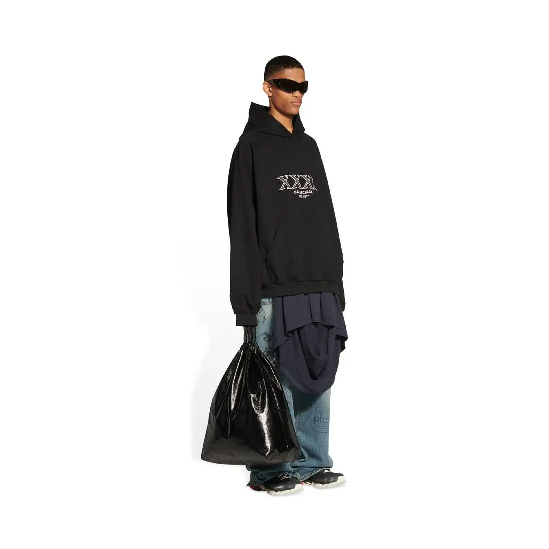Alternative view of Giày Balenciaga Track.3 Trainers 'Black White' 700875-W3RF5-1906