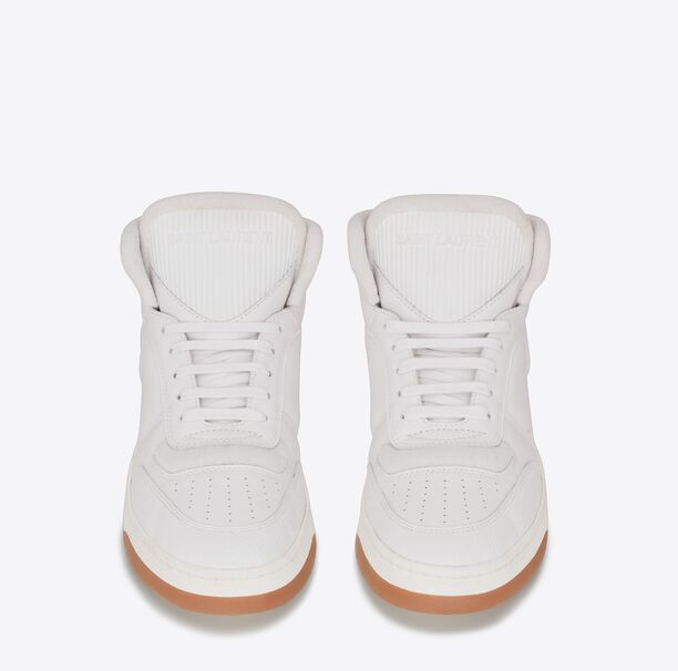 Giay Saint Laurent SL 80 Mid-top 'White' 711250AAASX9018