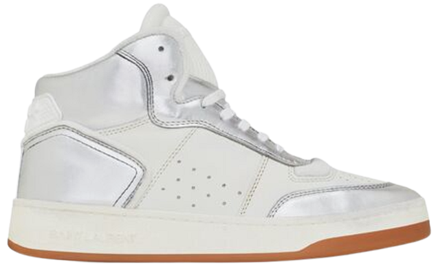 Giay Saint Laurent SL 80 Mid-top 'Silver' 713655AAAWS1047