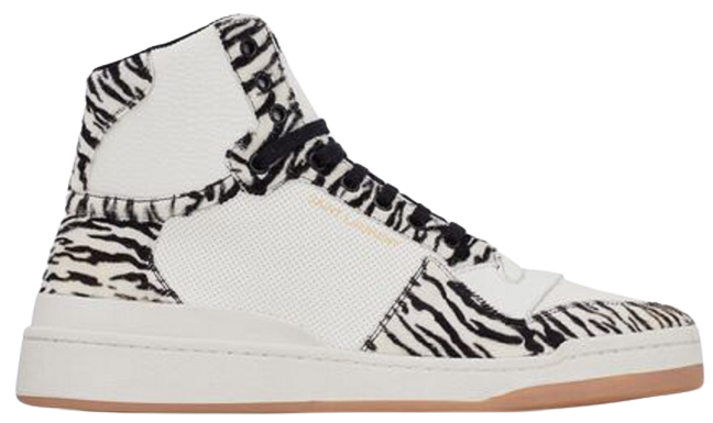 Giay Saint Laurent SL 24 Mid-top 'Zebra' 713857-AAAXE-2039