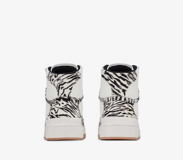Giay Saint Laurent SL 24 Mid-top 'Zebra' 713857-AAAXE-2039