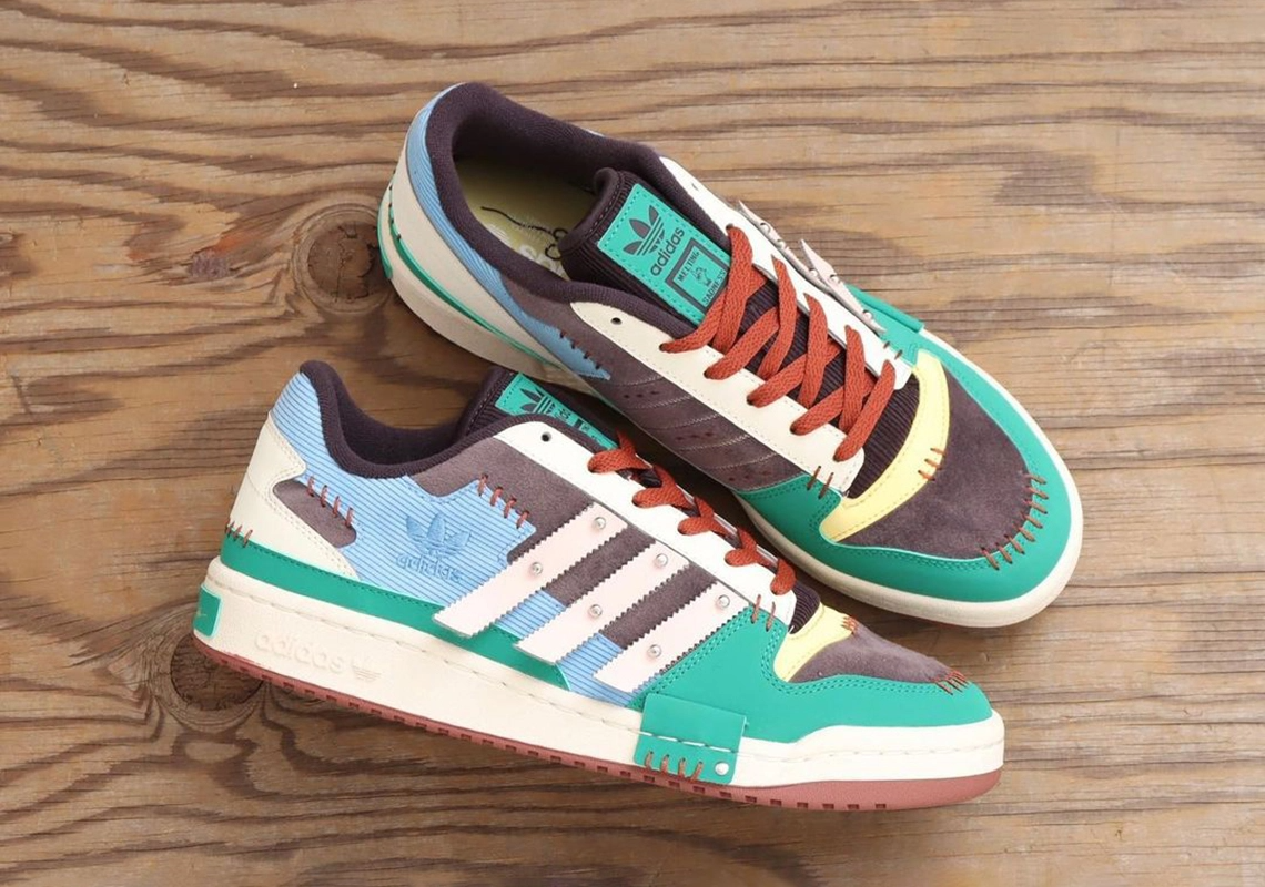 Giày Adidas Forum Low x Melting Sadness 'Night Burgundy' GW8724 - Ảnh 7