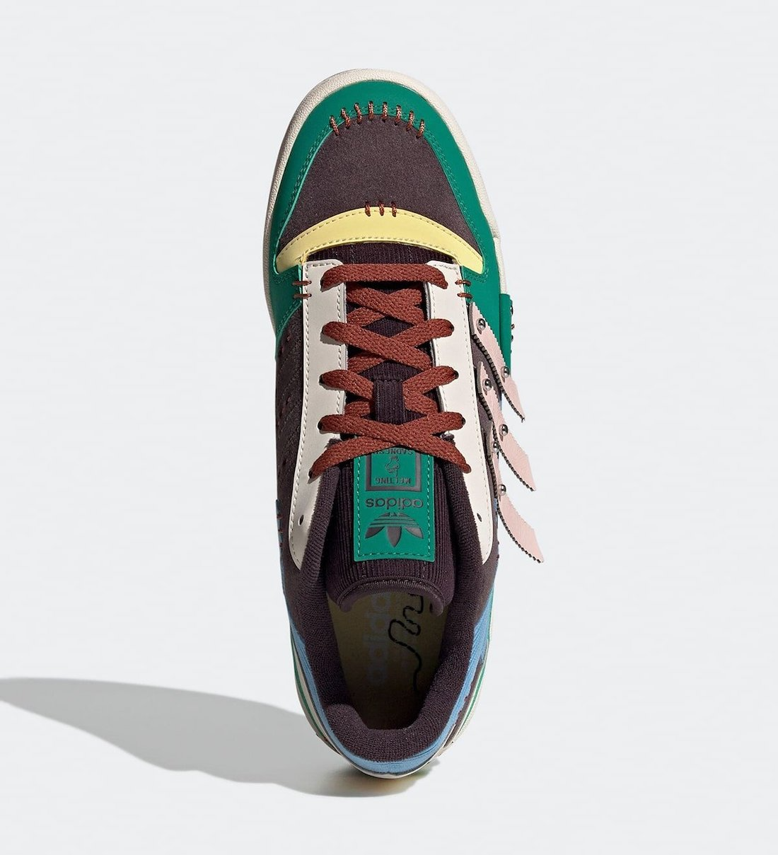 Giày Adidas Forum Low x Melting Sadness 'Night Burgundy' GW8724 - Ảnh 4