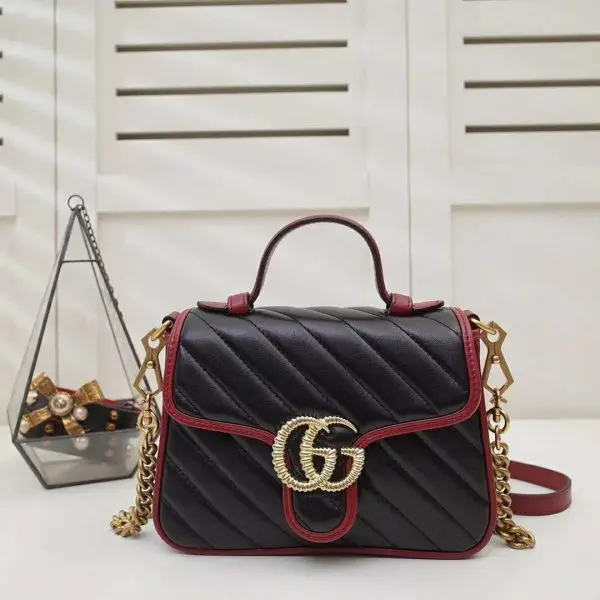 Alternative view of Túi Gucci GG Marmont In 'Black' Diagonal 583571-0OLFX-8277