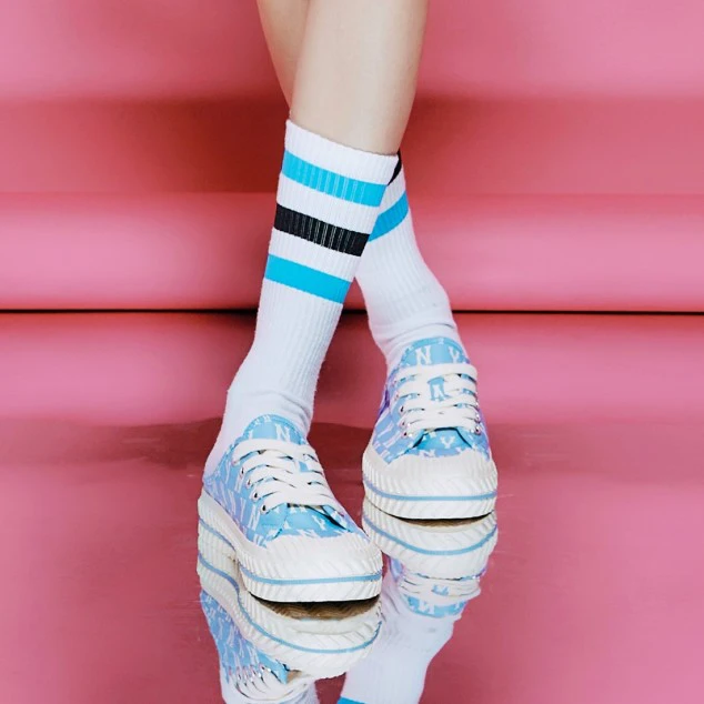 Giày MLB Playball Mule Monogram New York Yankees 'Blue' 3AMUM212N-50BLL - Ảnh 5