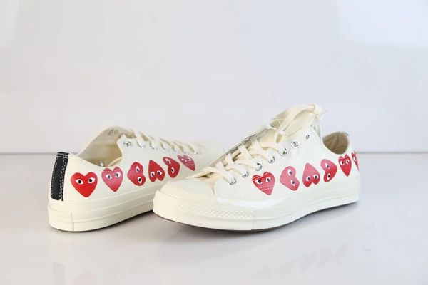 Giày Converse Comme des Garçons Play x Chuck 70 Low Top Multi Heart 162975C - Ảnh 9