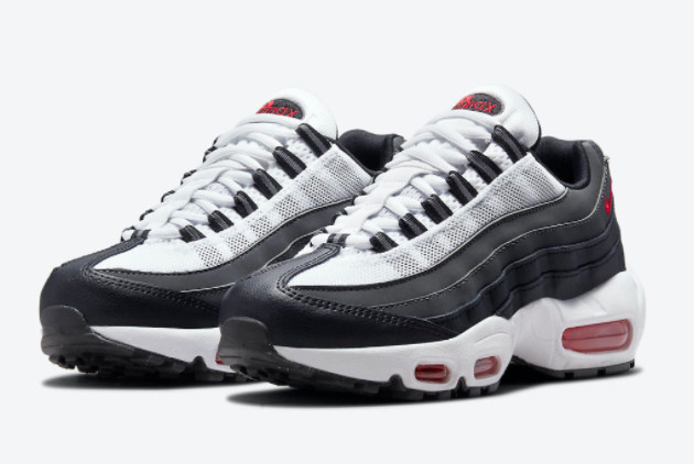 Giày Nike Air Max 95 GS Iron Grey Red CJ3906-105 - Ảnh 5