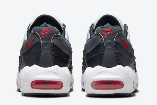 Giày Nike Air Max 95 GS Iron Grey Red CJ3906-105 - Ảnh 4
