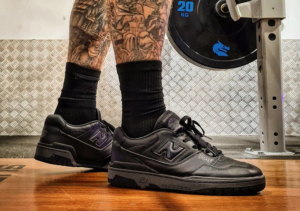 Alternative view of Giày New Balance 550 'Triple Black' BB550BBB