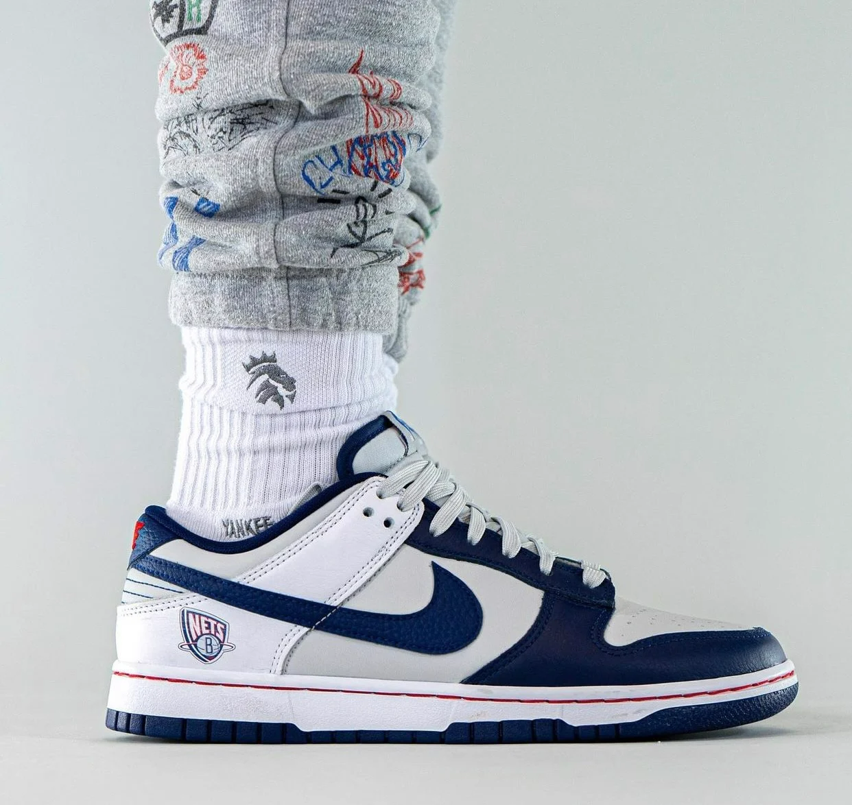 Giày Nike NBA x Dunk Low EMB '75th Anniversary Nets' DD3363-001 - Ảnh 3