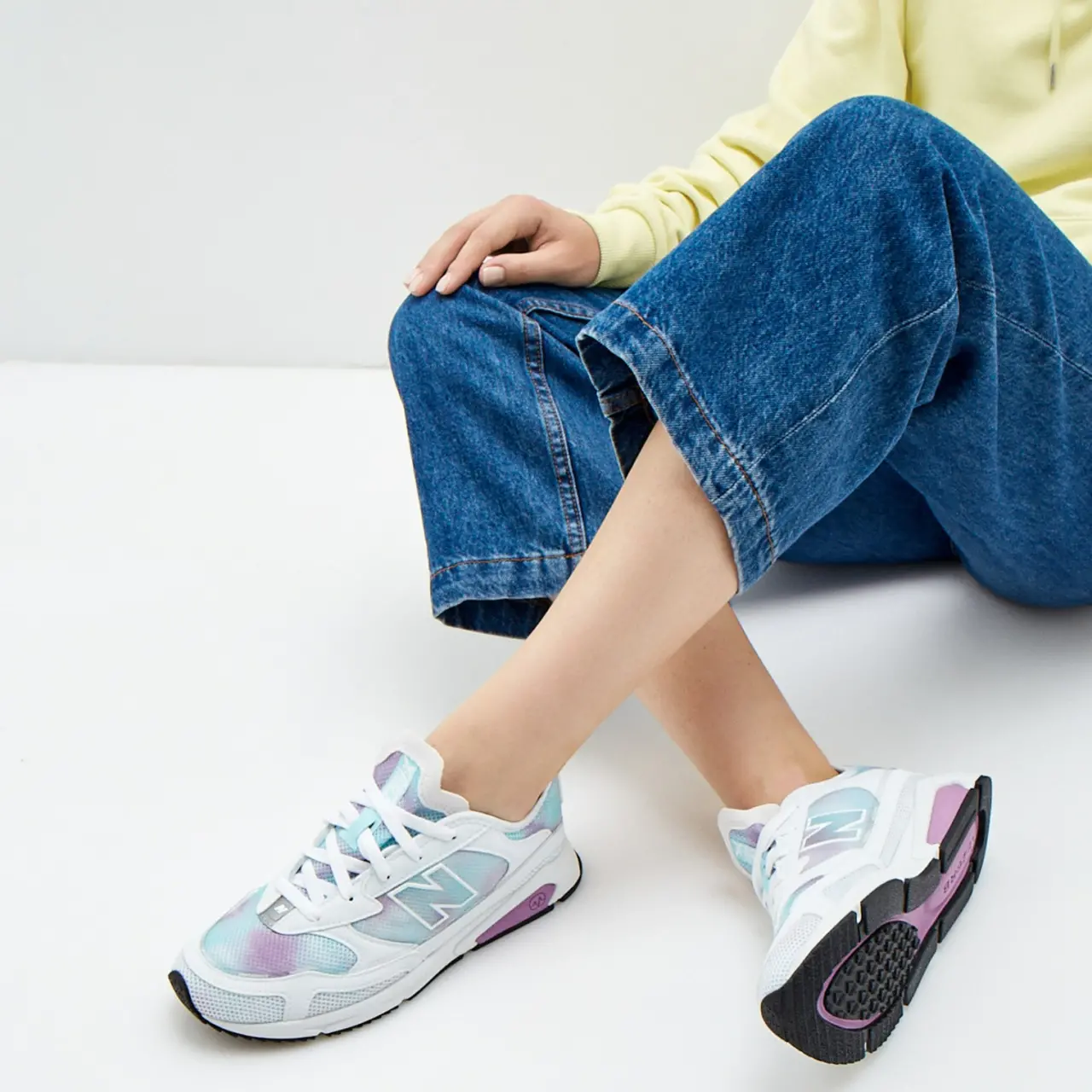 Alternative view of Giày New Balance X-Racer Purple Blue WSXRCRU
