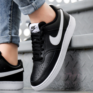 Alternative view of Giày Nike Wmns Court Vision Low 'Black White' CD5434-001