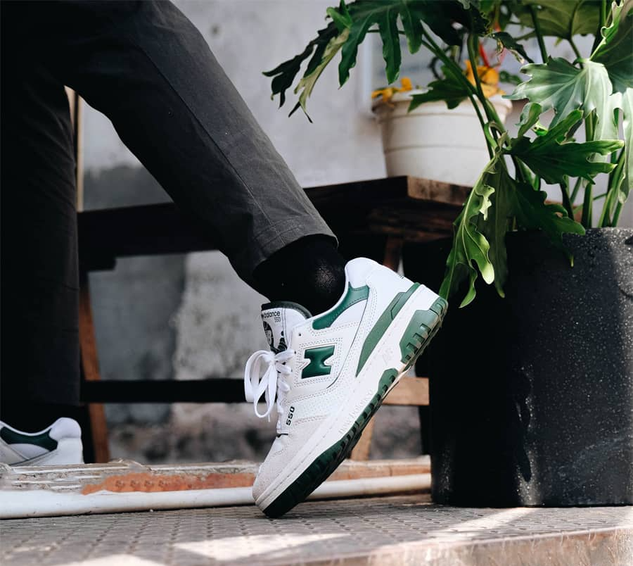 Giày New Balance 550 'White Green' BB550WT1 - Ảnh 5