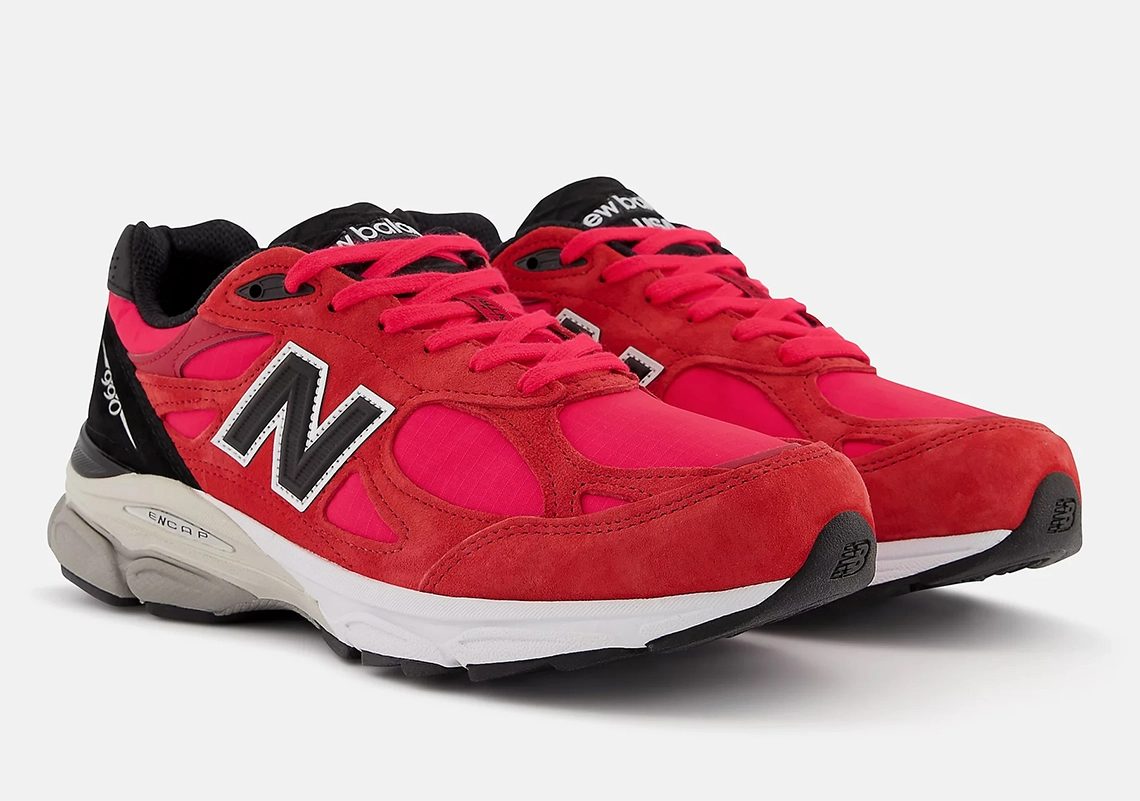 Giày New Balance 990v3 Made In USA 'Red Suede' M990PL3 - Ảnh 6