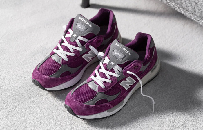 Giày New Balance 992 Made In USA 'Maroon' M992BA - Ảnh 7