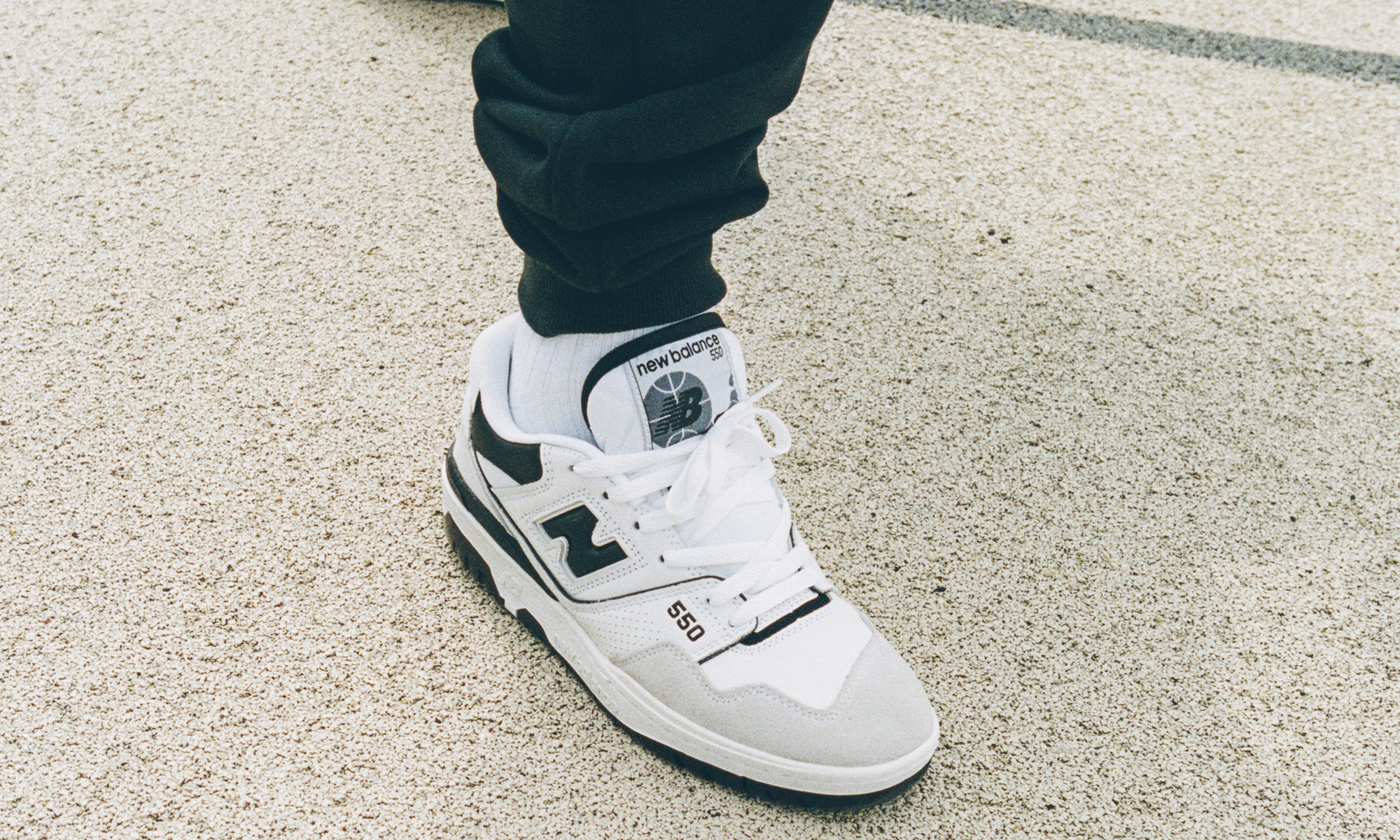 Giày New Balance 550 'White Black' BB550LM1 - Ảnh 3