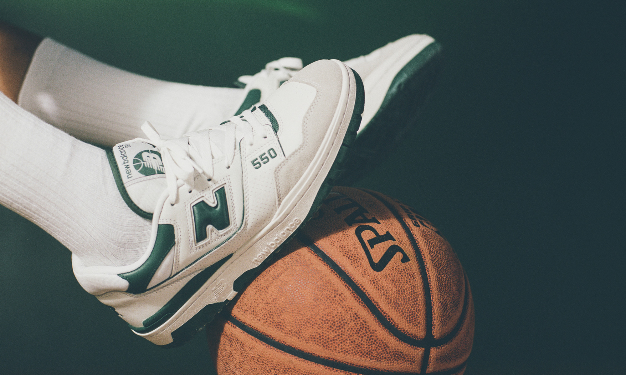 Giày New Balance 550 'White Green' BB550WT1 - Ảnh 7