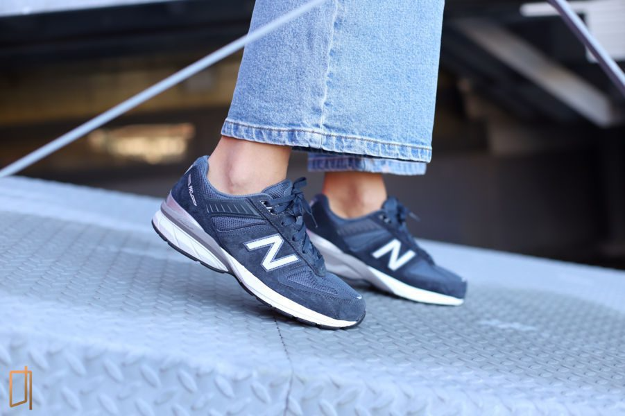 Giày New Balance 990v5 Big Kid 'Navy' GC990NV5 - Ảnh 3