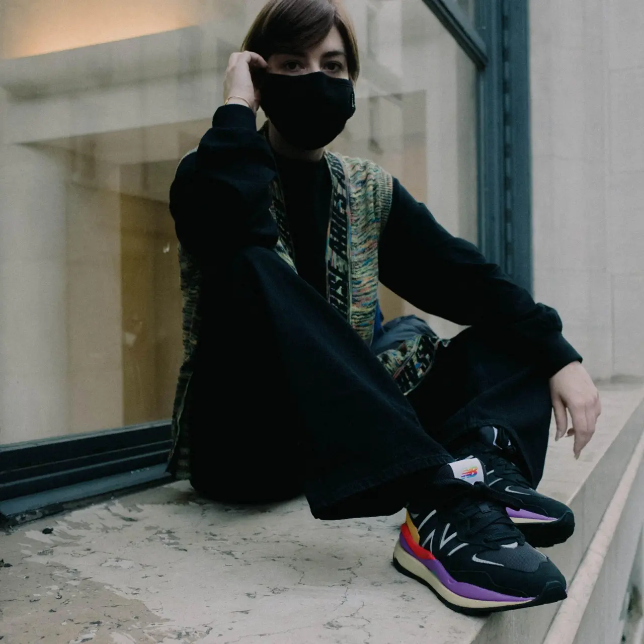 Alternative view of Giày New Balance 5740 'Black Vivid Cactus' M5740LB