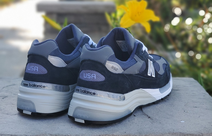 Giày New Balance 992 Made in USA 'Navy Grey' M992GG - Ảnh 4