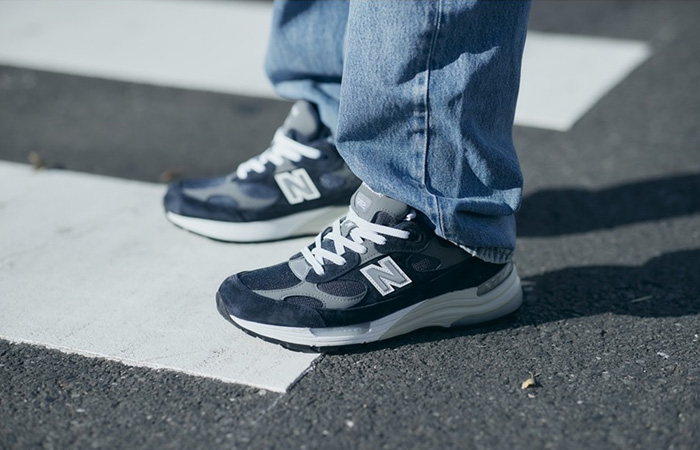 Giày New Balance 992 Made in USA 'Navy Grey' M992GG - Ảnh 8