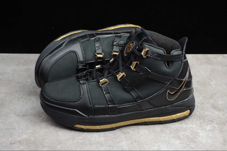 Giày Nike Zoom LeBron 3 Retro 'Metallic Gold' 2018 AO2434-001 - Ảnh 6