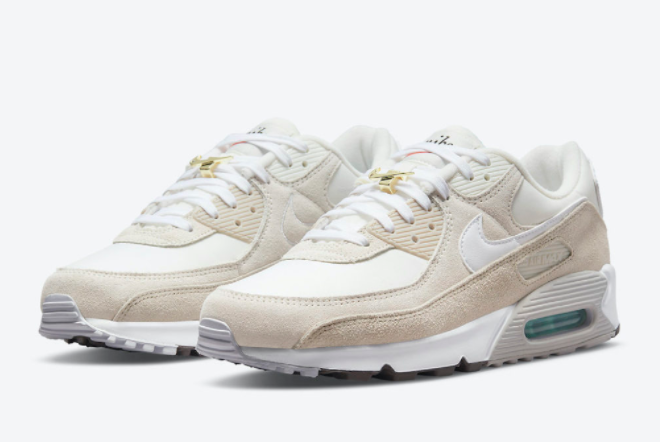Giày Nike Air Max 90 SE Shoes 'White Sail Cream' DB0636-100 - Ảnh 7
