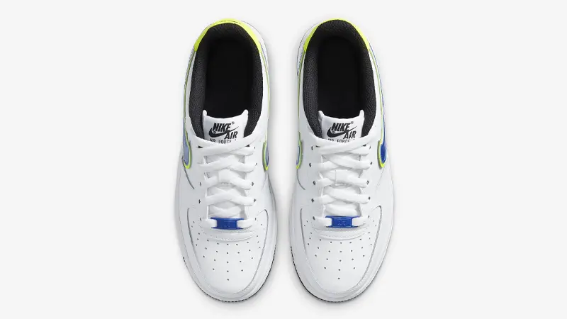 Alternative view of Giày Nike Air Force 1 07 GS Volt Racer Blue DB1555-100