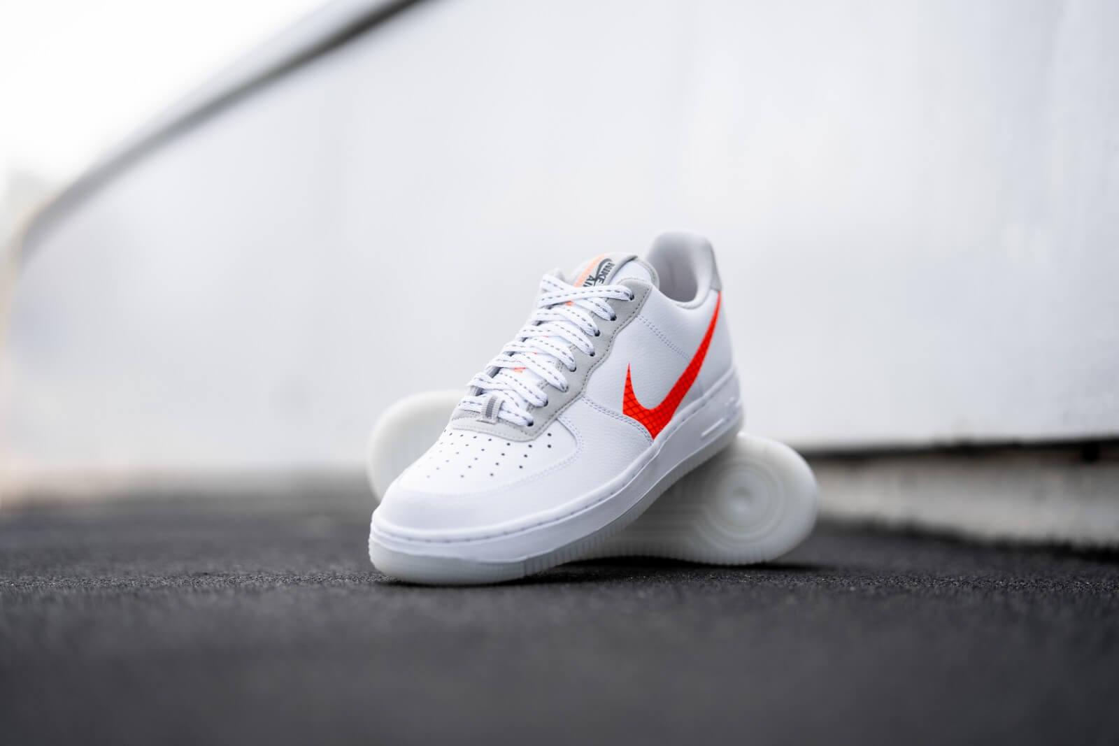 Giày Nike Air Force 1 Low 'Orange Swoosh' CD0888-100 - Ảnh 7