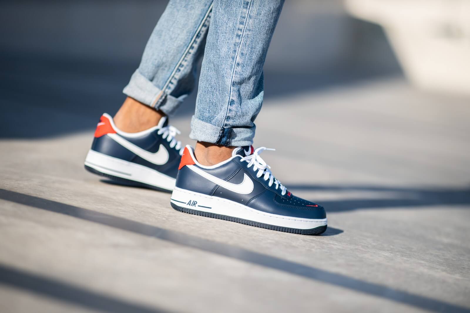 Giày Nike Air Force 1 Low Swoosh 'Pack Navy' CJ8731-400 - Ảnh 4