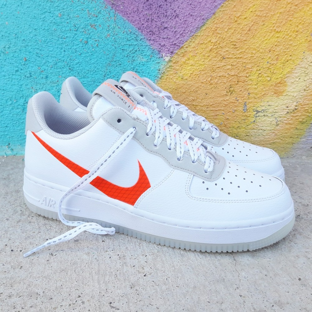 Giày Nike Air Force 1 Low 'Orange Swoosh' CD0888-100 - Ảnh 3