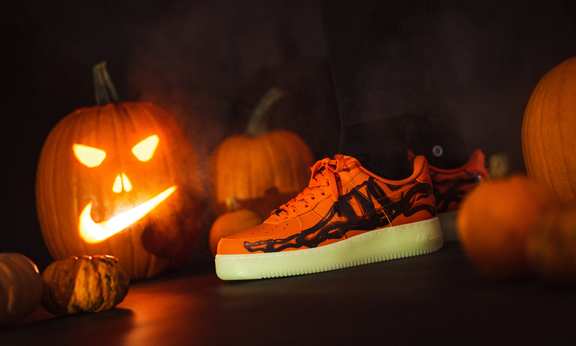 Giày Nike Air Force 1 Low 'Orange Skeleton' CU8067-800 - Ảnh 2