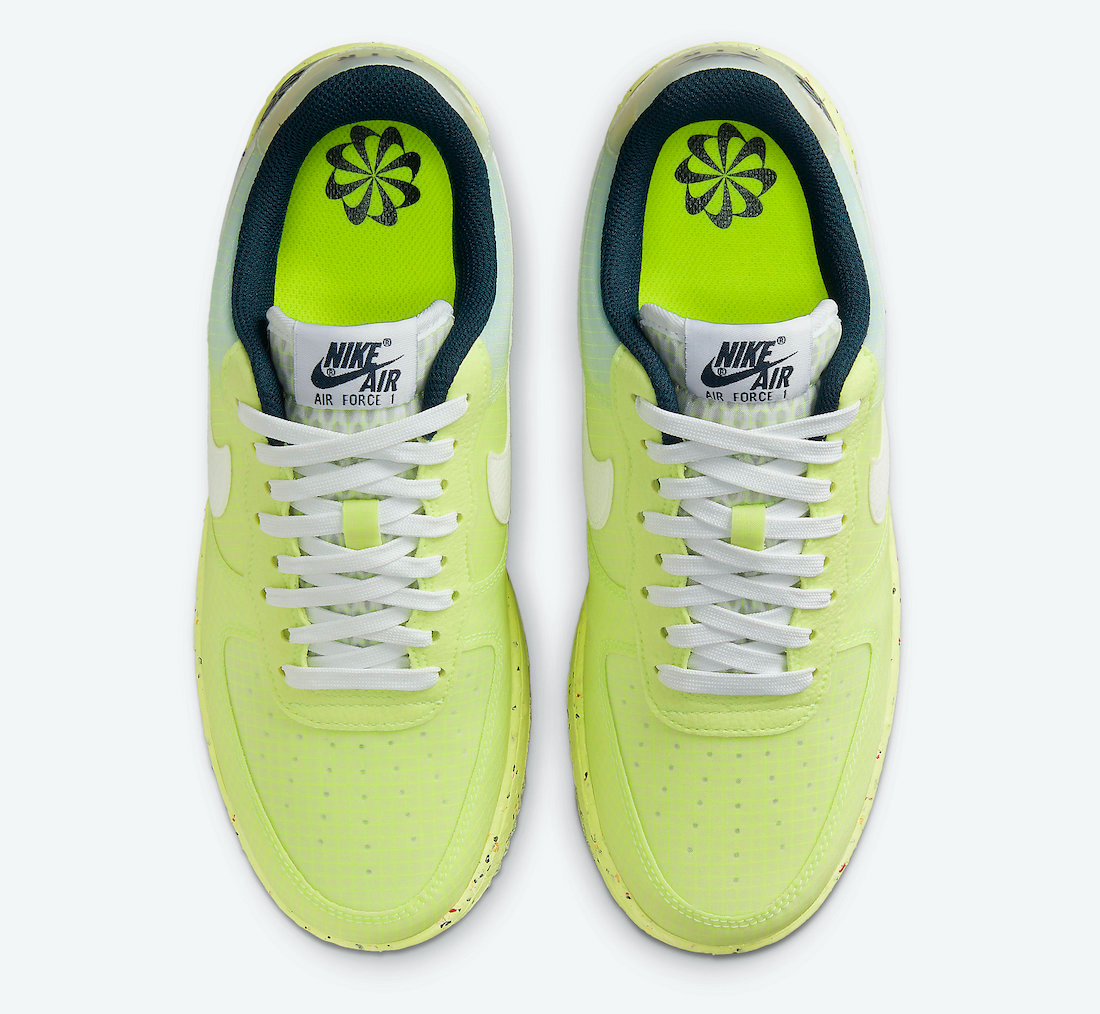 Giày Nike Air Force 1 Low Crater Light Lemon Twist DH2521-700 - Ảnh 4