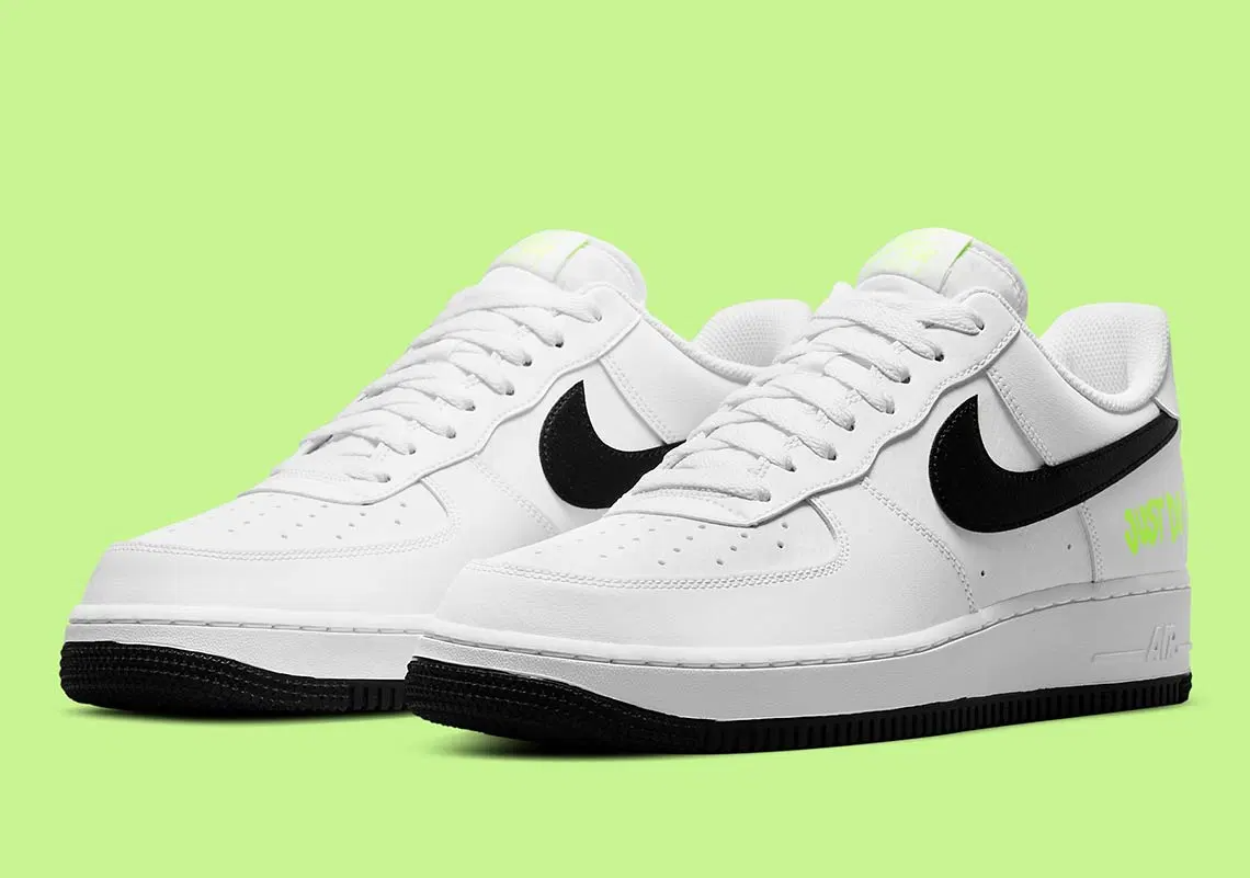 Giày Nike Air Force 1 Low GS 'Just Do It White Volt' DM3271-100 - Ảnh 4