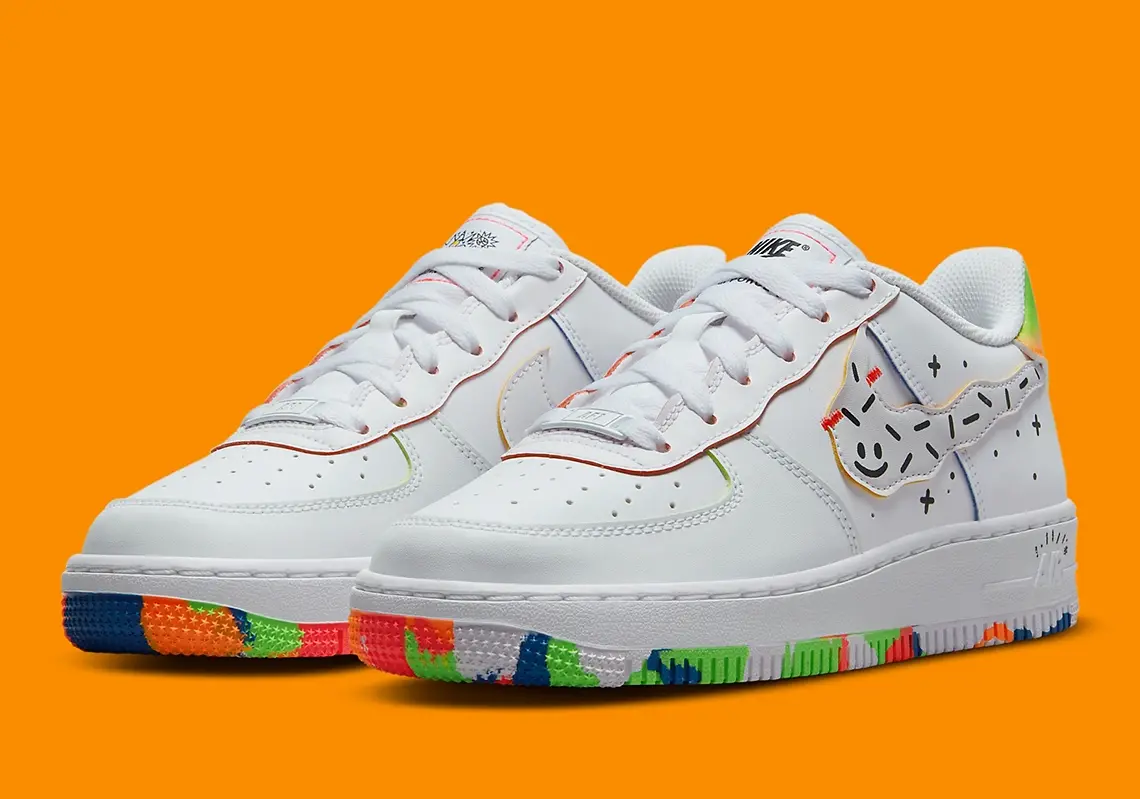 Giay Nike Air Force 1 Low GS 'Kids Drawing' DV1366-111
