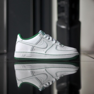 Alternative view of Giày Nike Air Force 1 '07 Low GS 'Contrast Stitch Green' CW1575-103