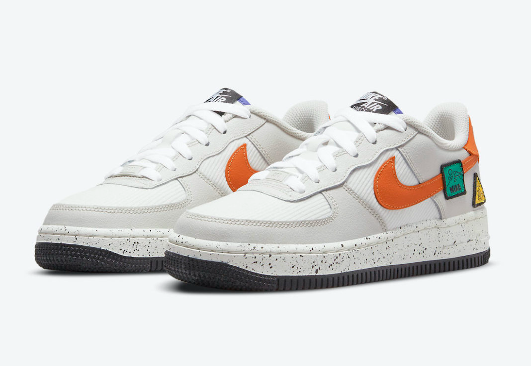 Giày Nike Air Force 1 Low Light Bone Sail Starfish Orange DO4657-081 - Ảnh 5