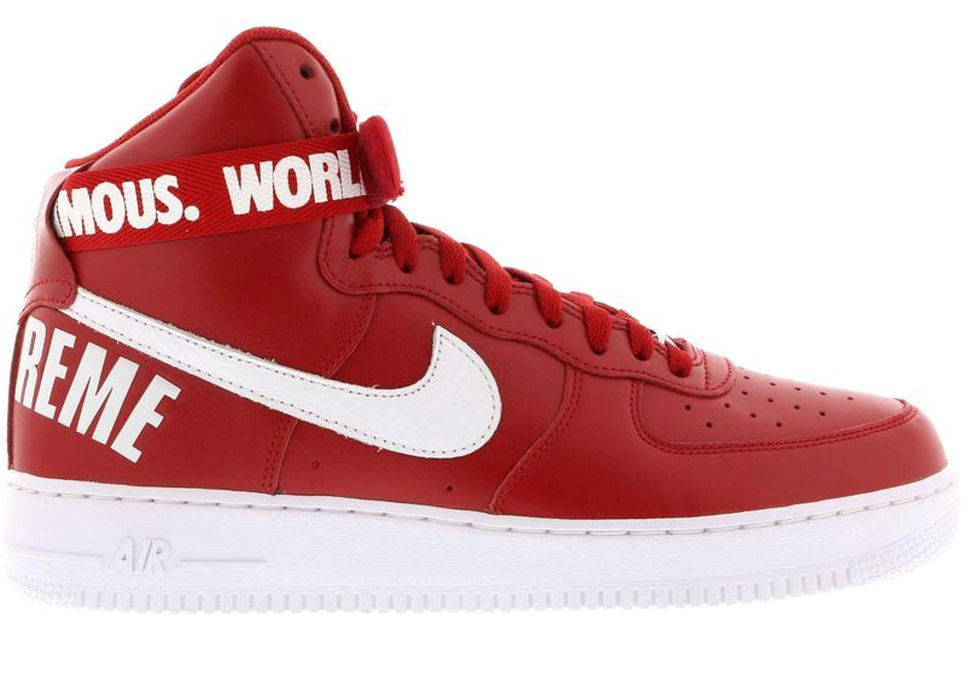 Giay Nike x Supreme Air Force 1 High 'World Famous Red' 698696-610