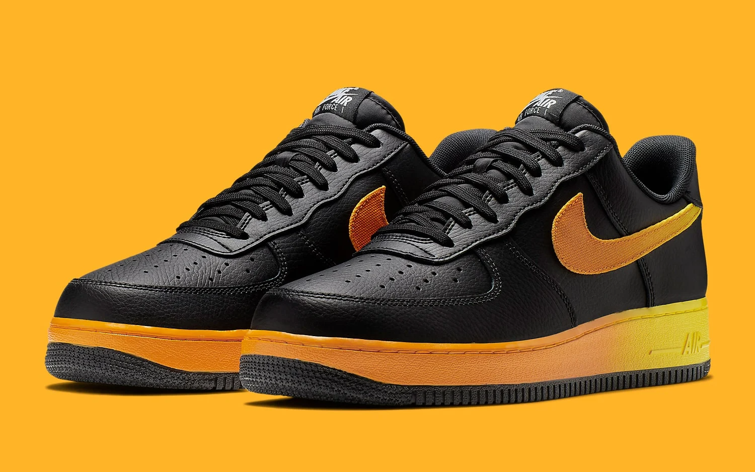 Giày Nike Air Force 1 Low '07 LV8 'Black Orange Peel' CJ0524-001 - Ảnh 5