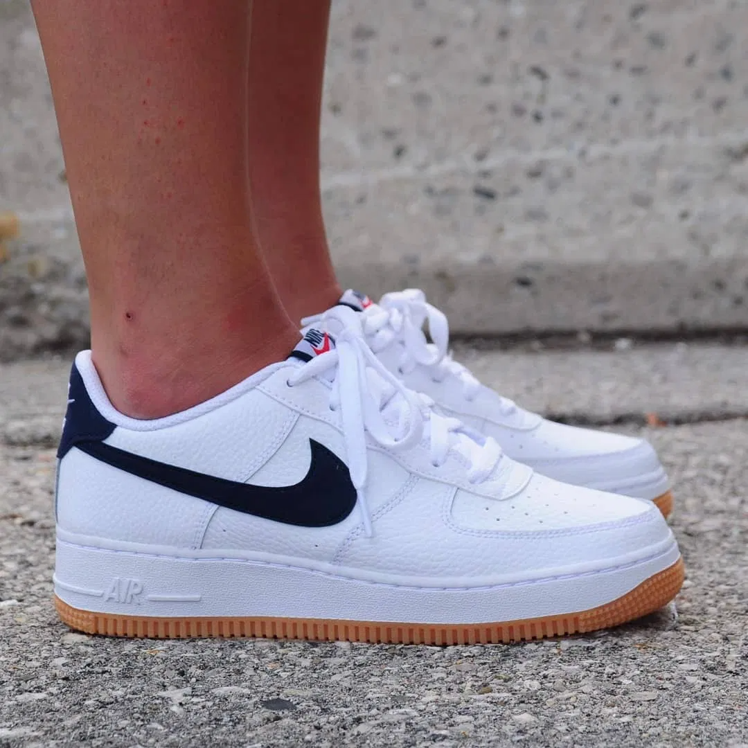 Giày Nike Air Force 1 Low GS 'White Obsidian' CI1759-100 - Ảnh 2