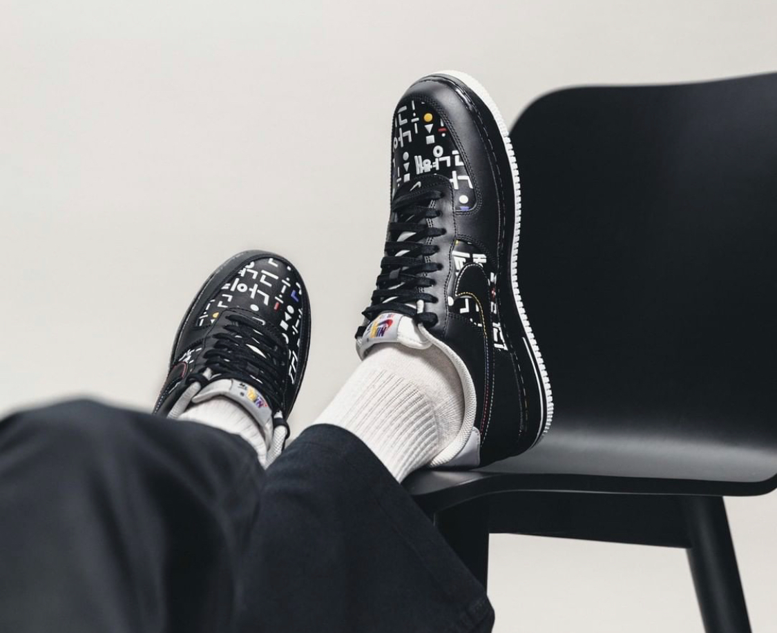 Giày Nike Air Force 1 Low '07 LV8 Hangul Day Black DO2704-010 - Ảnh 2