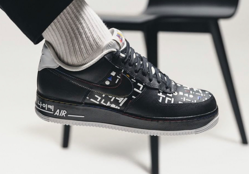 Giày Nike Air Force 1 Low '07 LV8 Hangul Day Black DO2704-010 - Ảnh 3