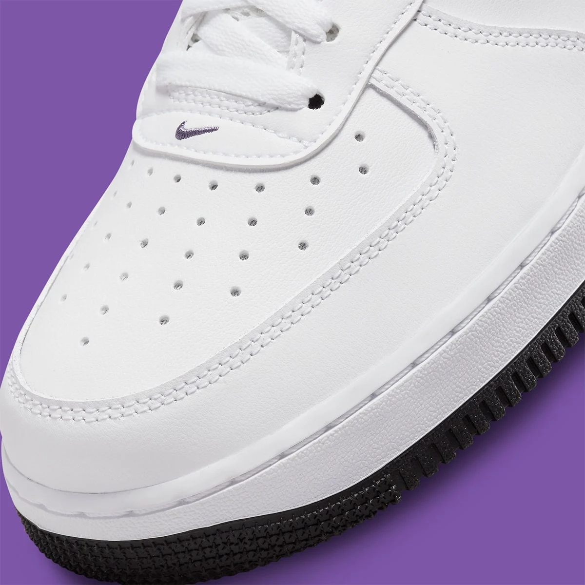 Giày Nike Air Force 1 Low 'Hoops White Purple' - Ảnh 2