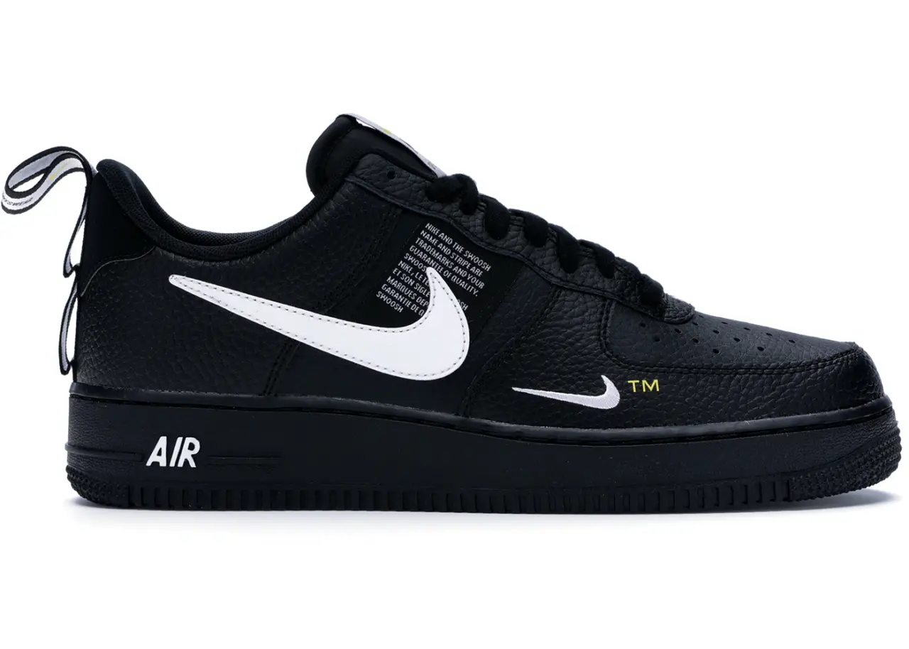 Giày Nike Air Force 1 Low Utility Black White AJ7747-001