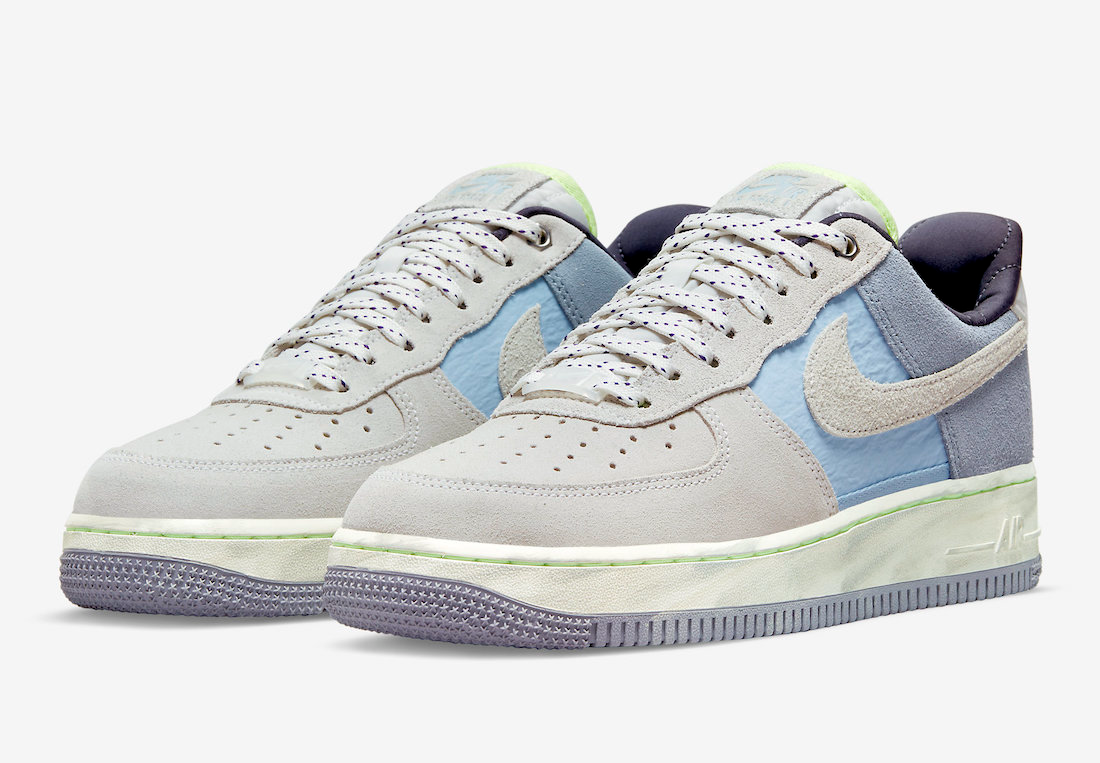 Giay Nike WMNS Air Force 1 Low 07 LX Greystone Light Blue DO2339-114