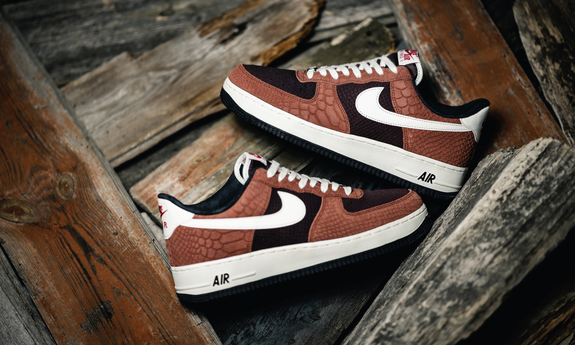 Giày Nike Air Force 1 Low PRM 'Red Bark' CV5567-200 - Ảnh 4