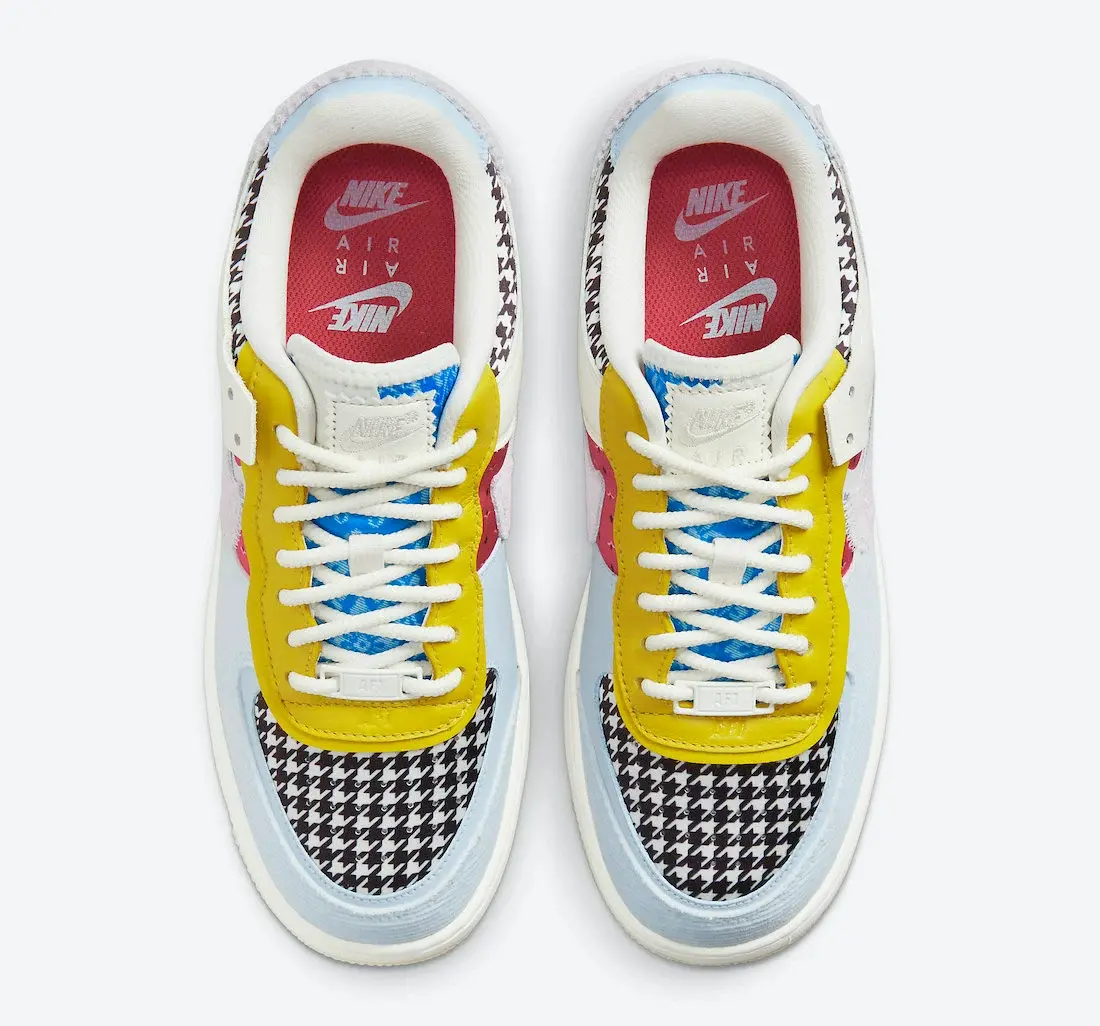 Alternative view of Giày Nike Wmns Air Force 1 Shadow 'Patchwork' DM8076-100